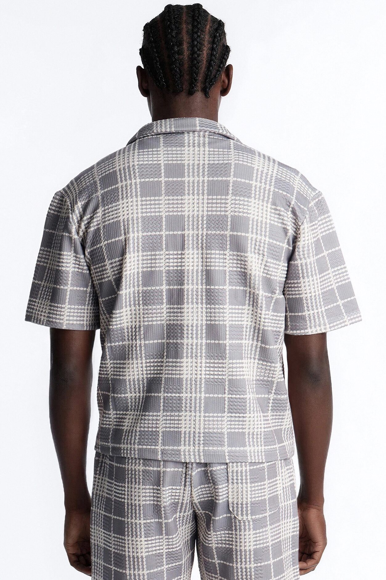 Islander Beadline Cuban Collar Shirt - Grey
