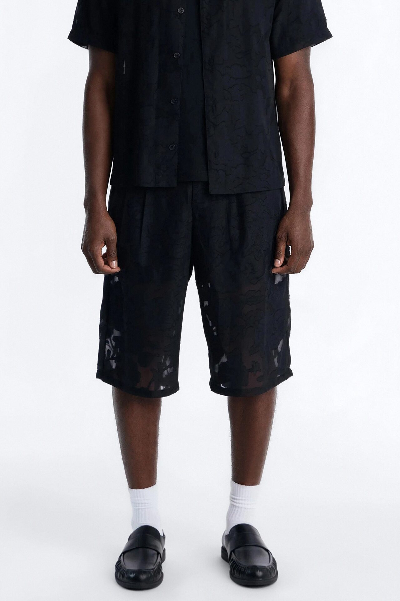 Baggy Duskforged Desert Rose Short - Black