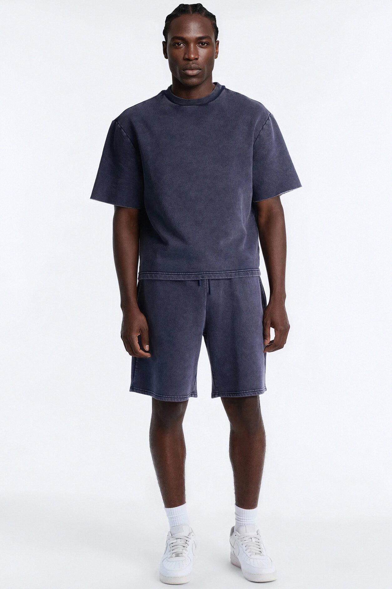 On The Go Washed Tee - Navy