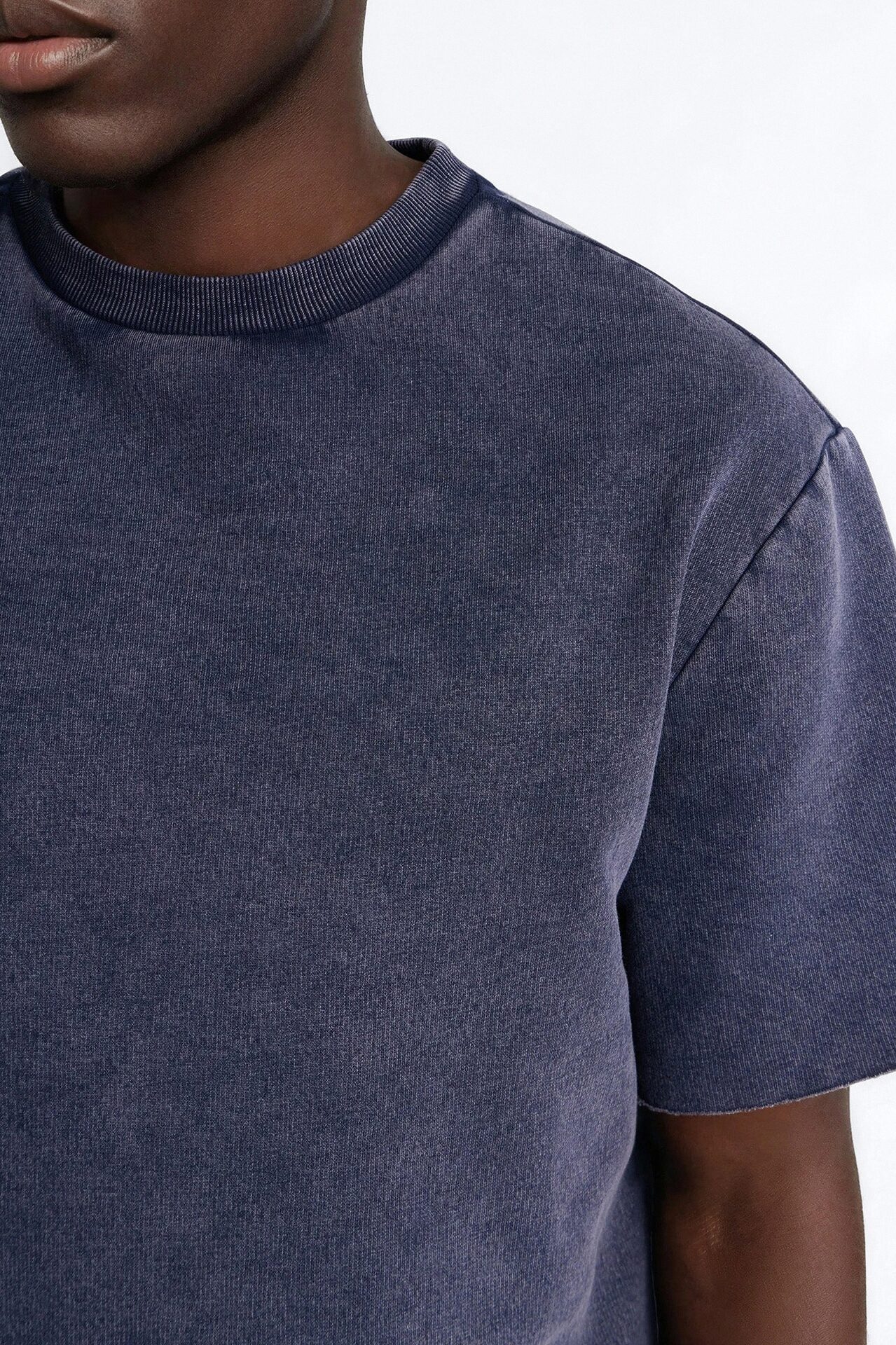 On The Go Washed Tee - Navy