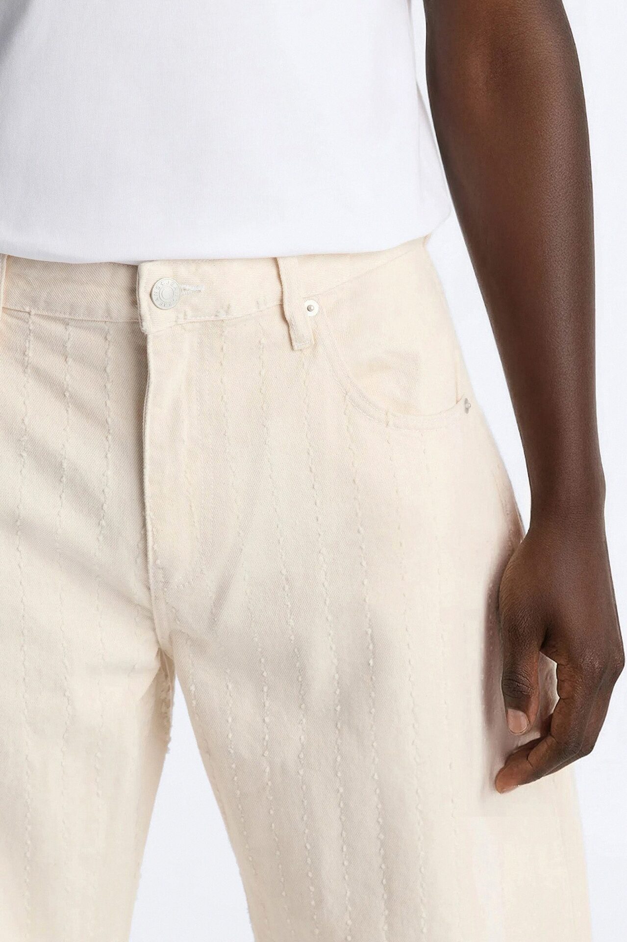 Barrel Feeling Edgy Jean - Cream