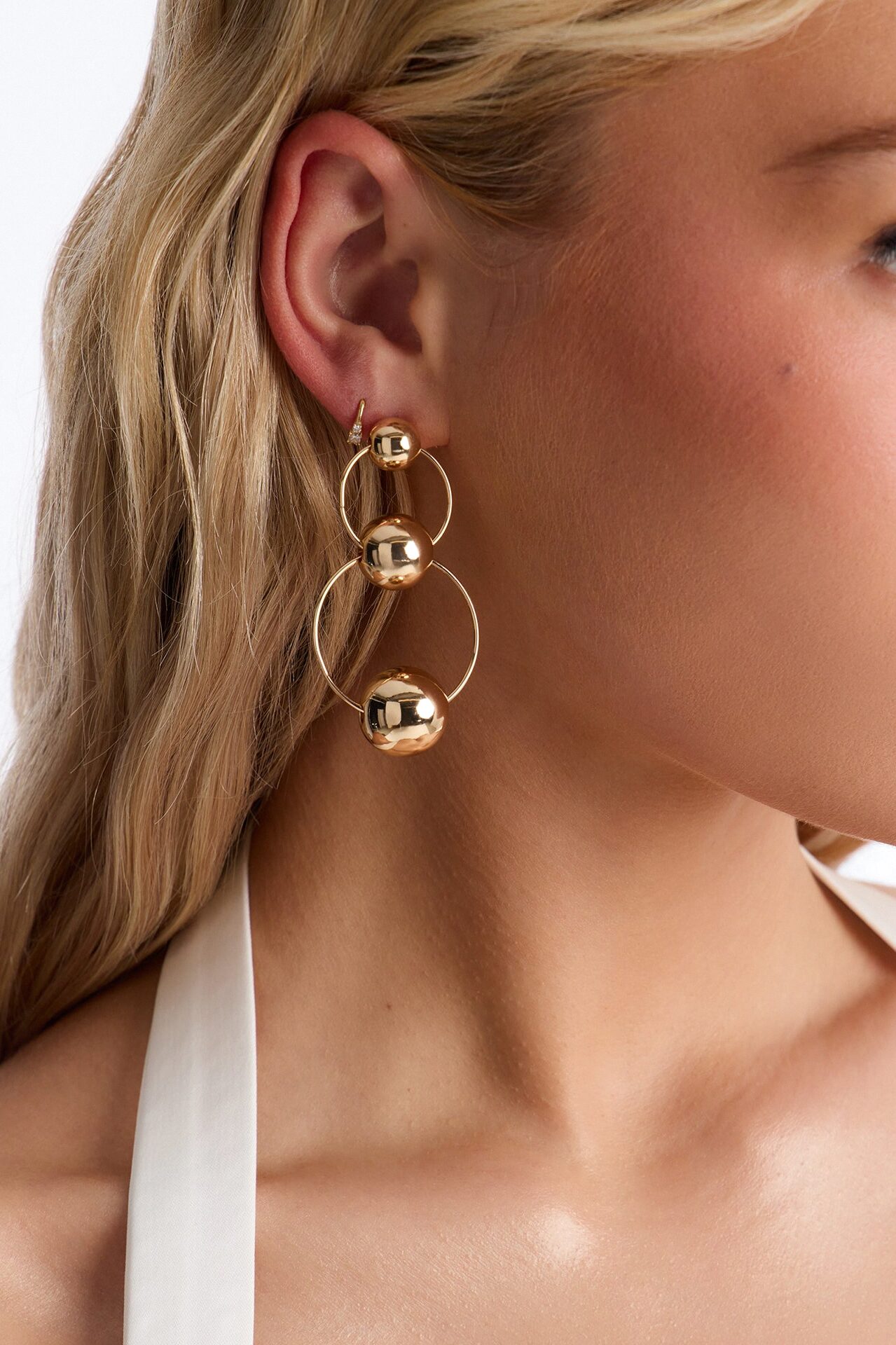 Bubble Tier Earrings - Gold