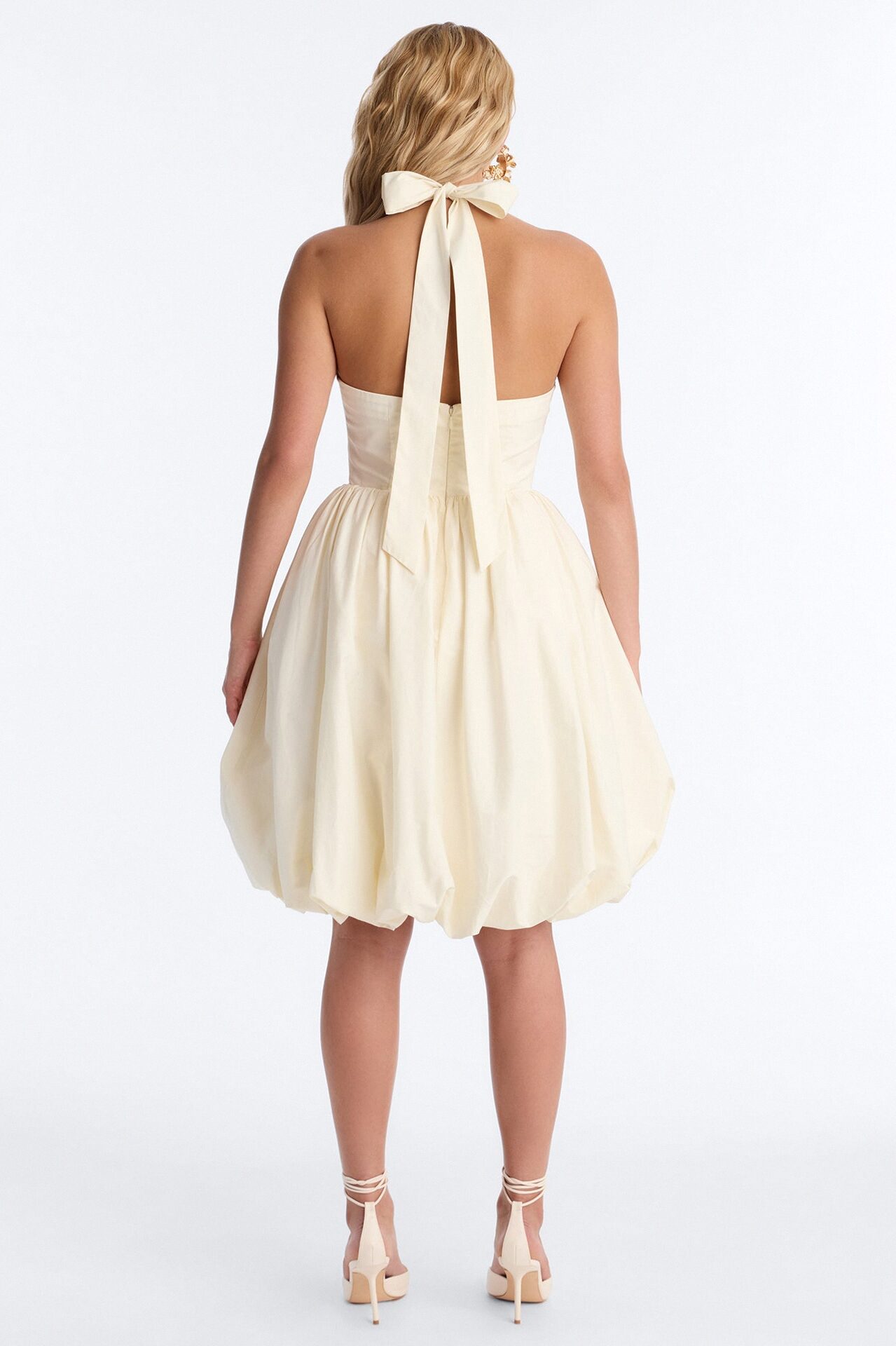 Lori Cutie Poplin Midi Dress - Off White