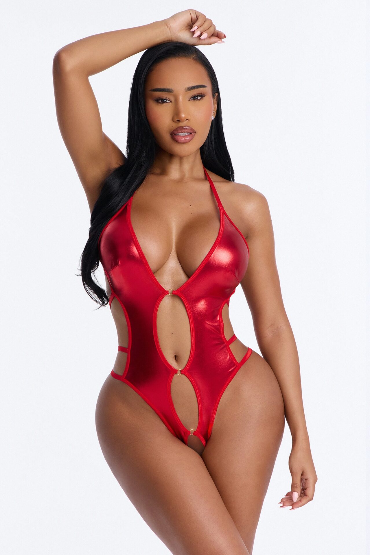 Get To Know Me Glossy Teddy - Red