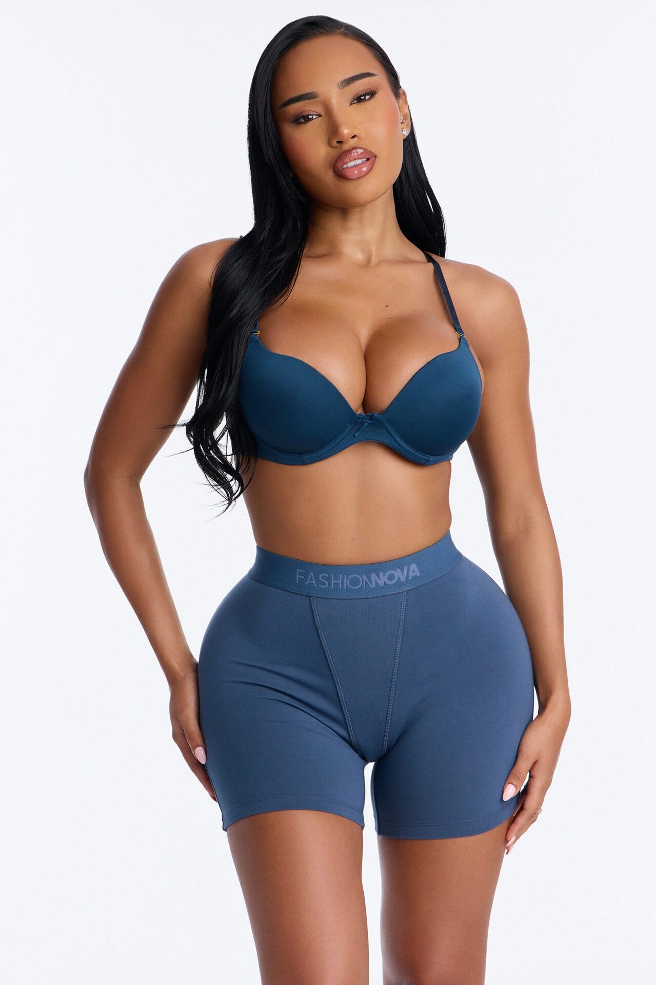 FN Mood Cotton Boxer Brief - Slate Blue