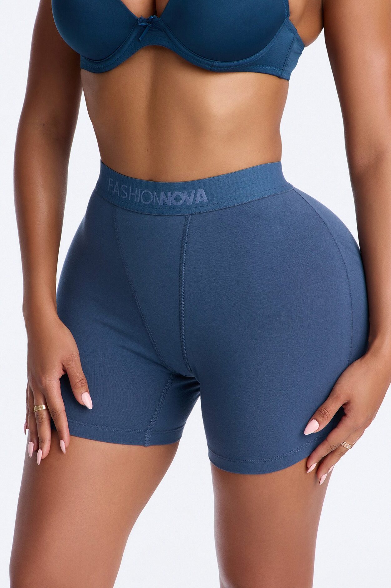 FN Mood Cotton Boxer Brief - Slate Blue