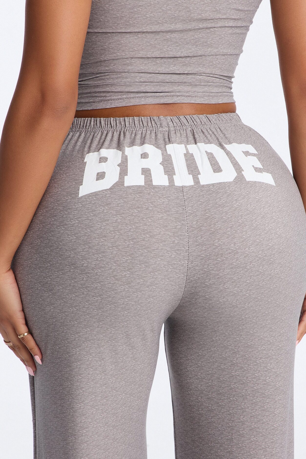 Bride Boarding PJ Set - Heather Grey