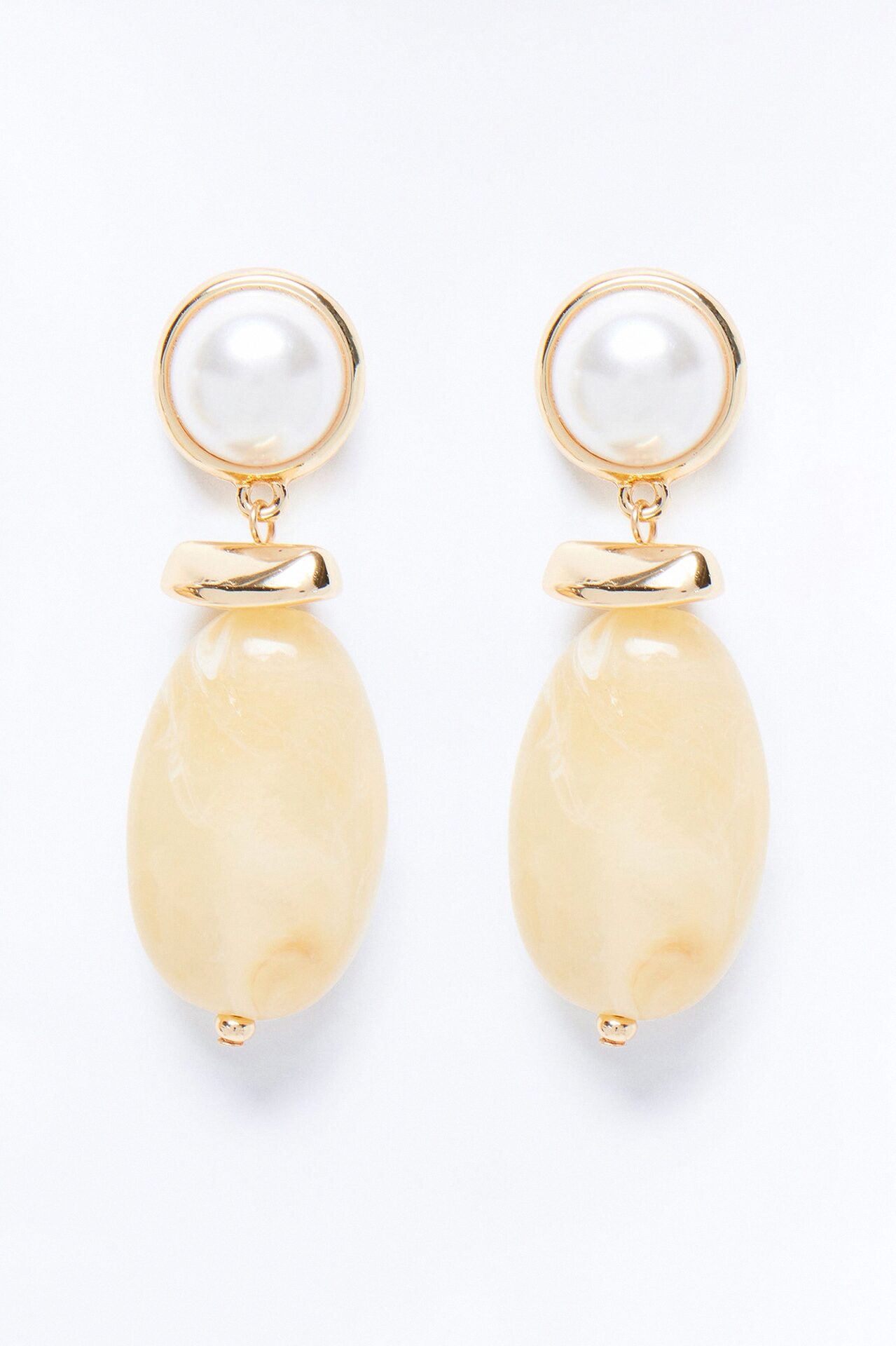 Opal Ray Drop Earrings - Brown/combo