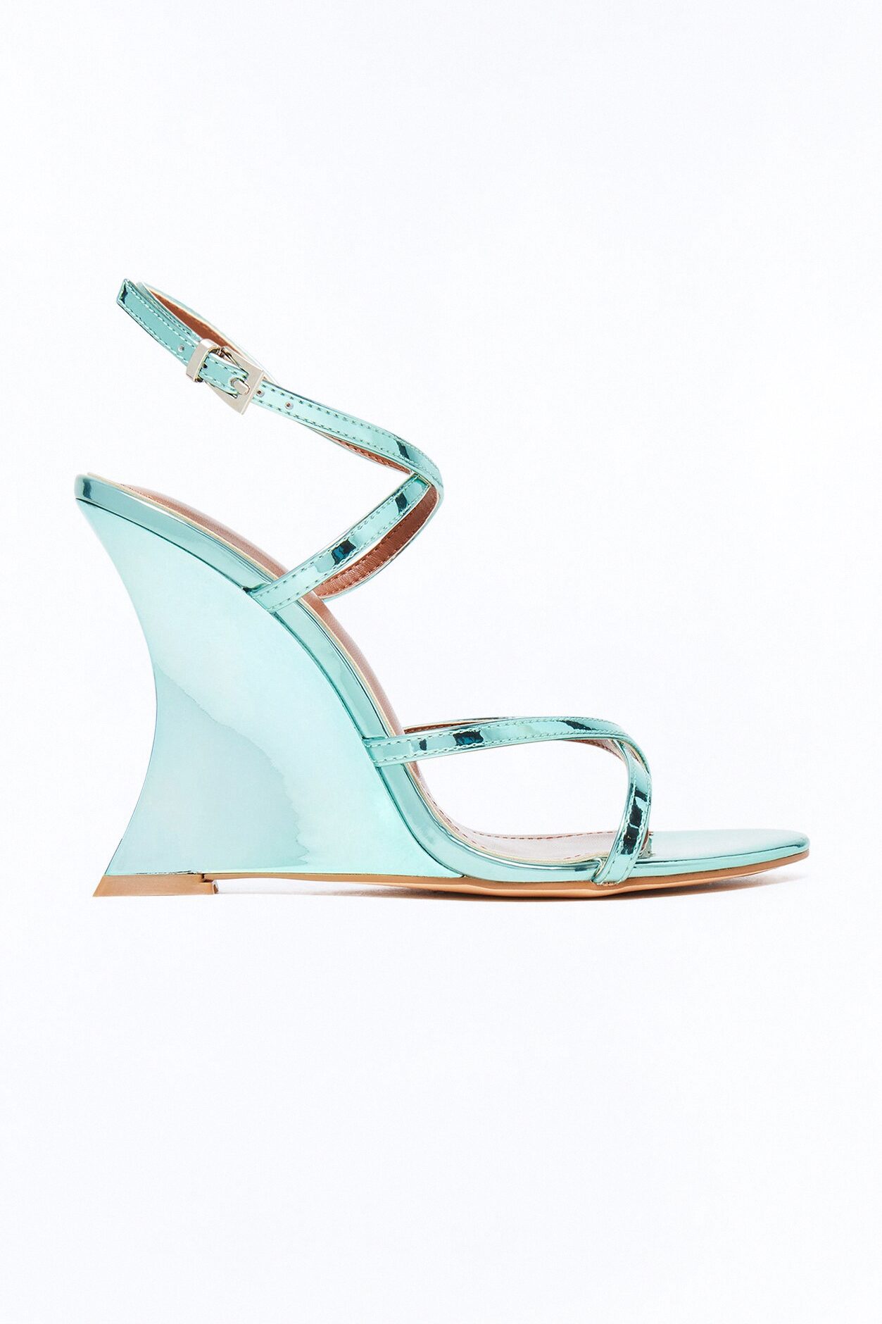 Lowen Ankle Strap Wedges - Green