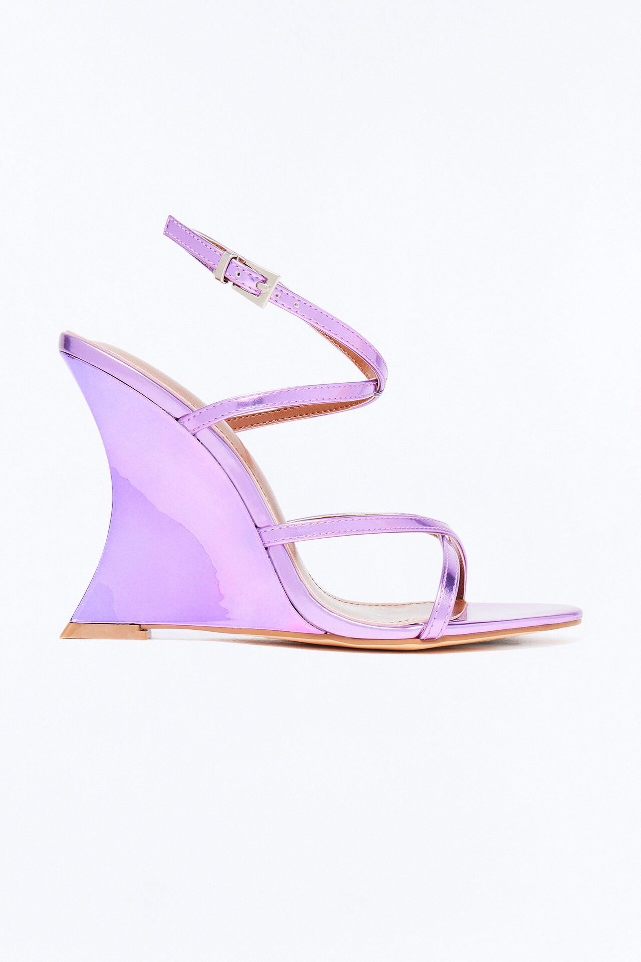 Lowen Ankle Strap Wedges - Lavender