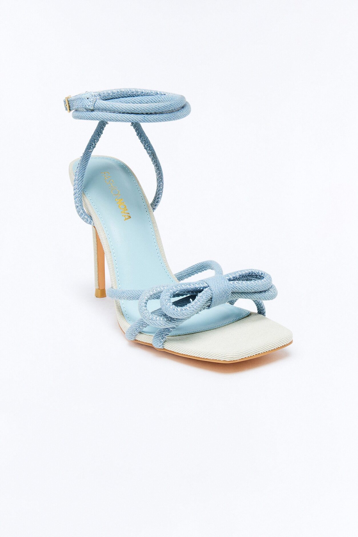 Get A Good Look Heeled Sandals - Denim