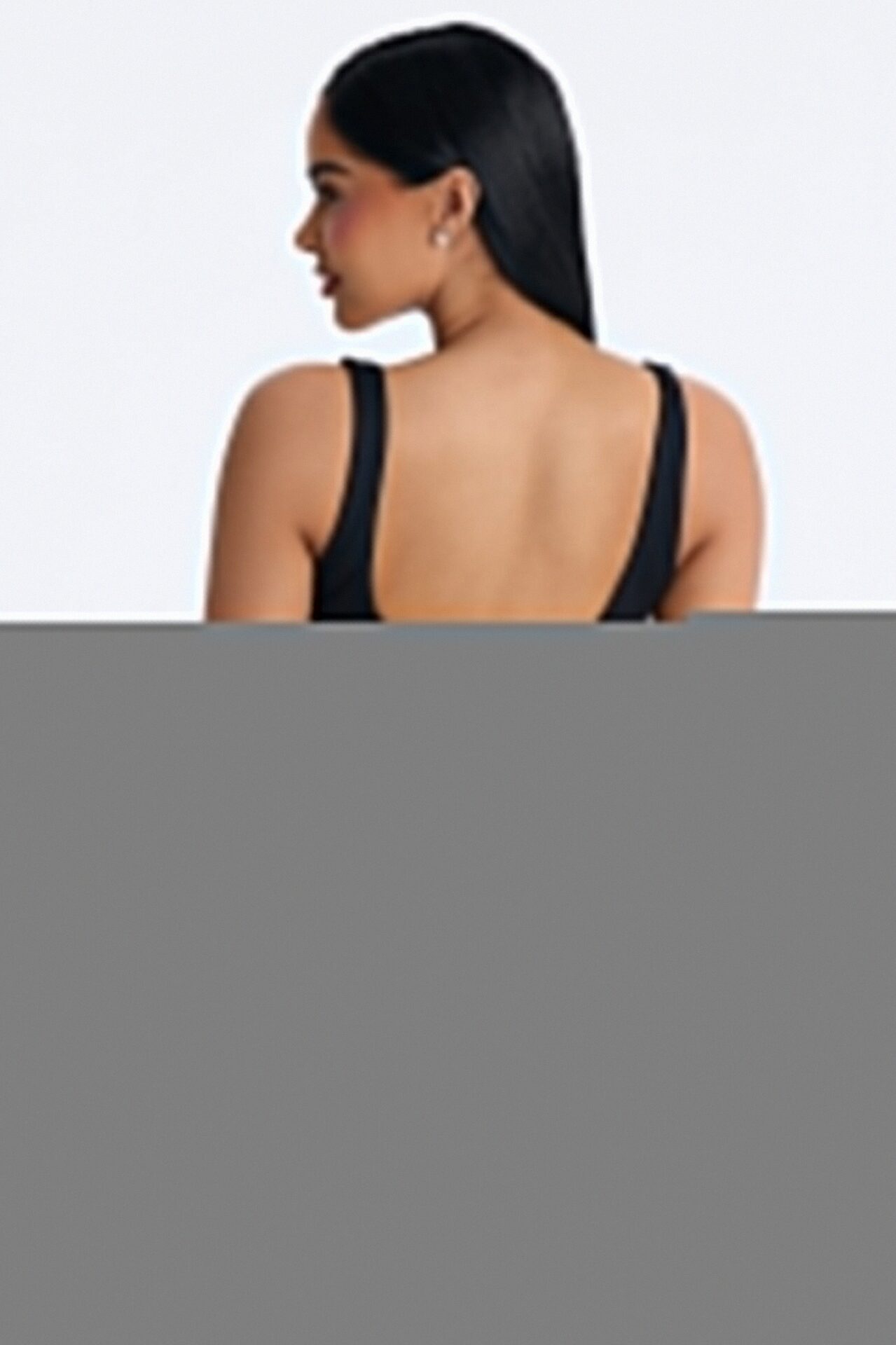 Full Form Double layer Romper - Black