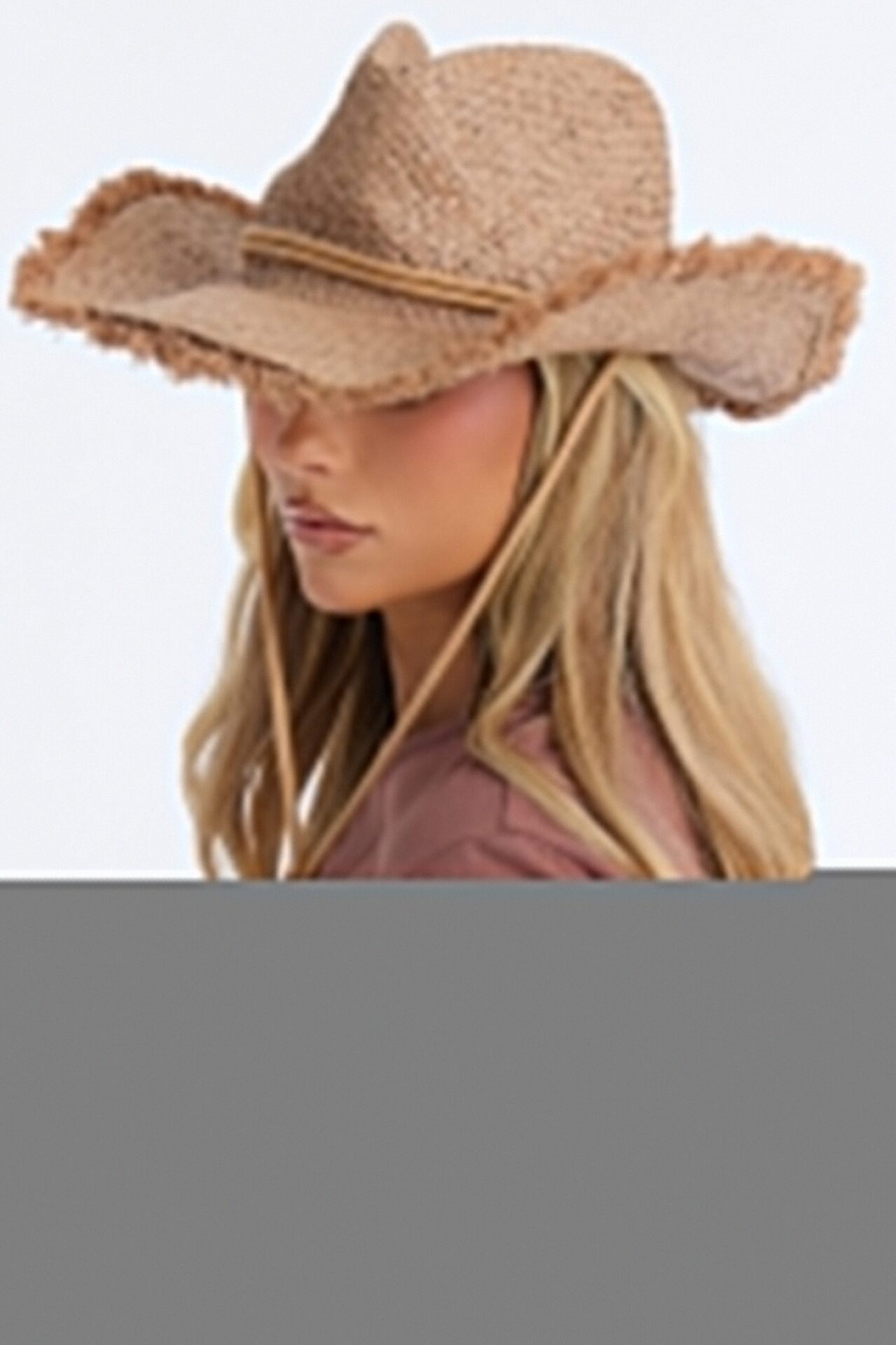 High Noon Straw Cowboy Hat - Khaki