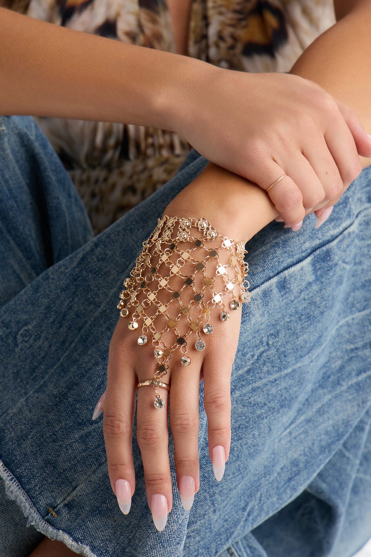 Boho Spirit Hand Chain - Gold
