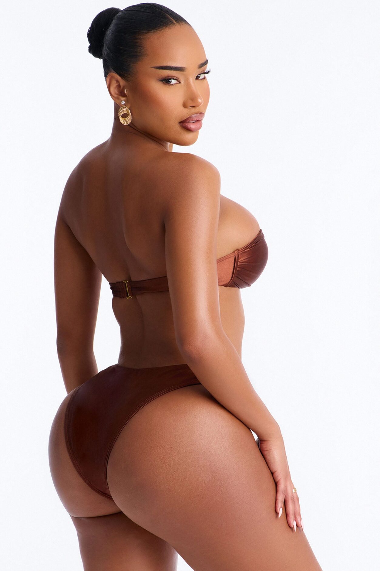 Beach Waves Ringing Swim Sunsuit - Bronze