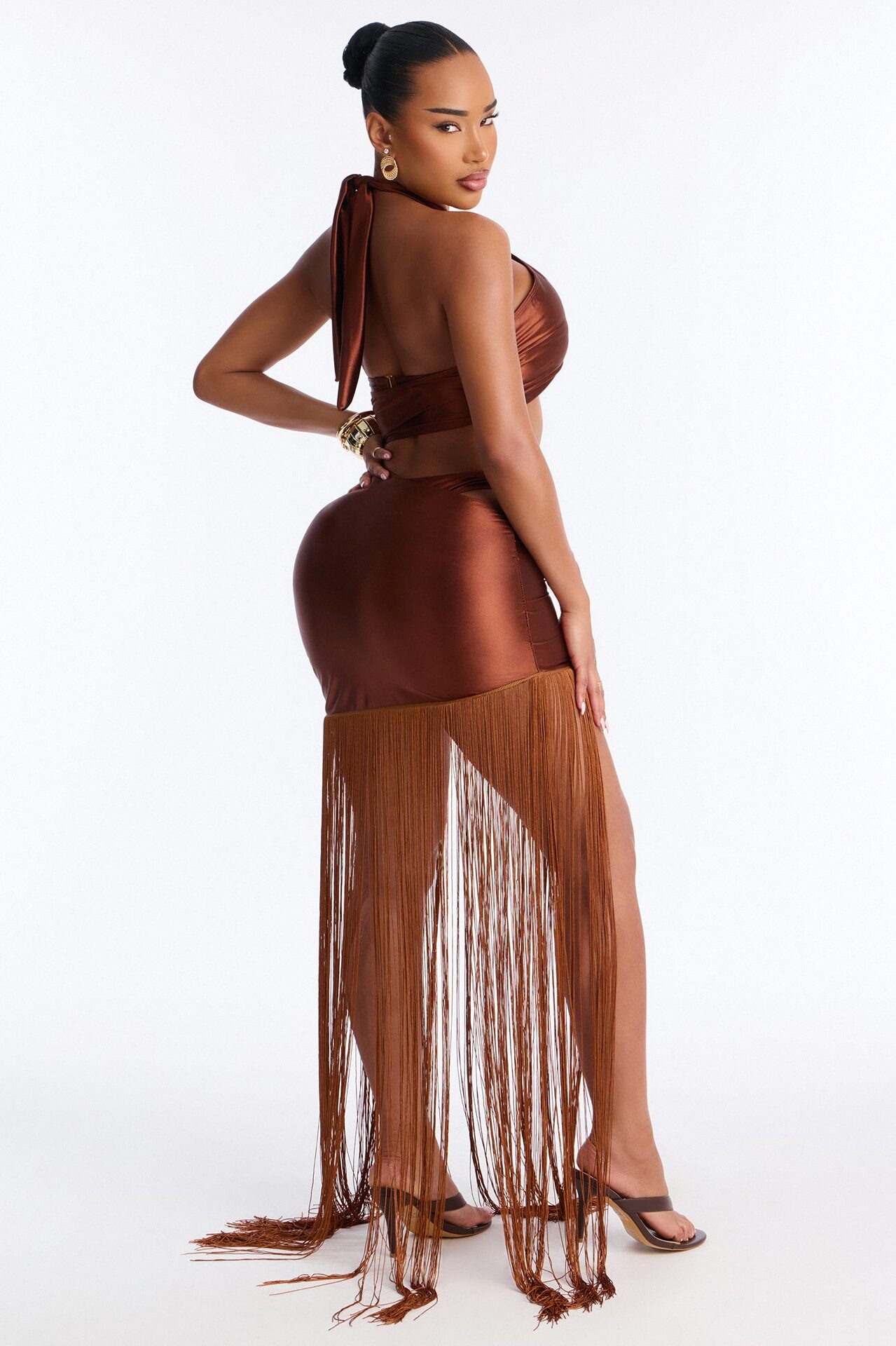 Beach Waves Ringing Swim Sunsuit - Bronze