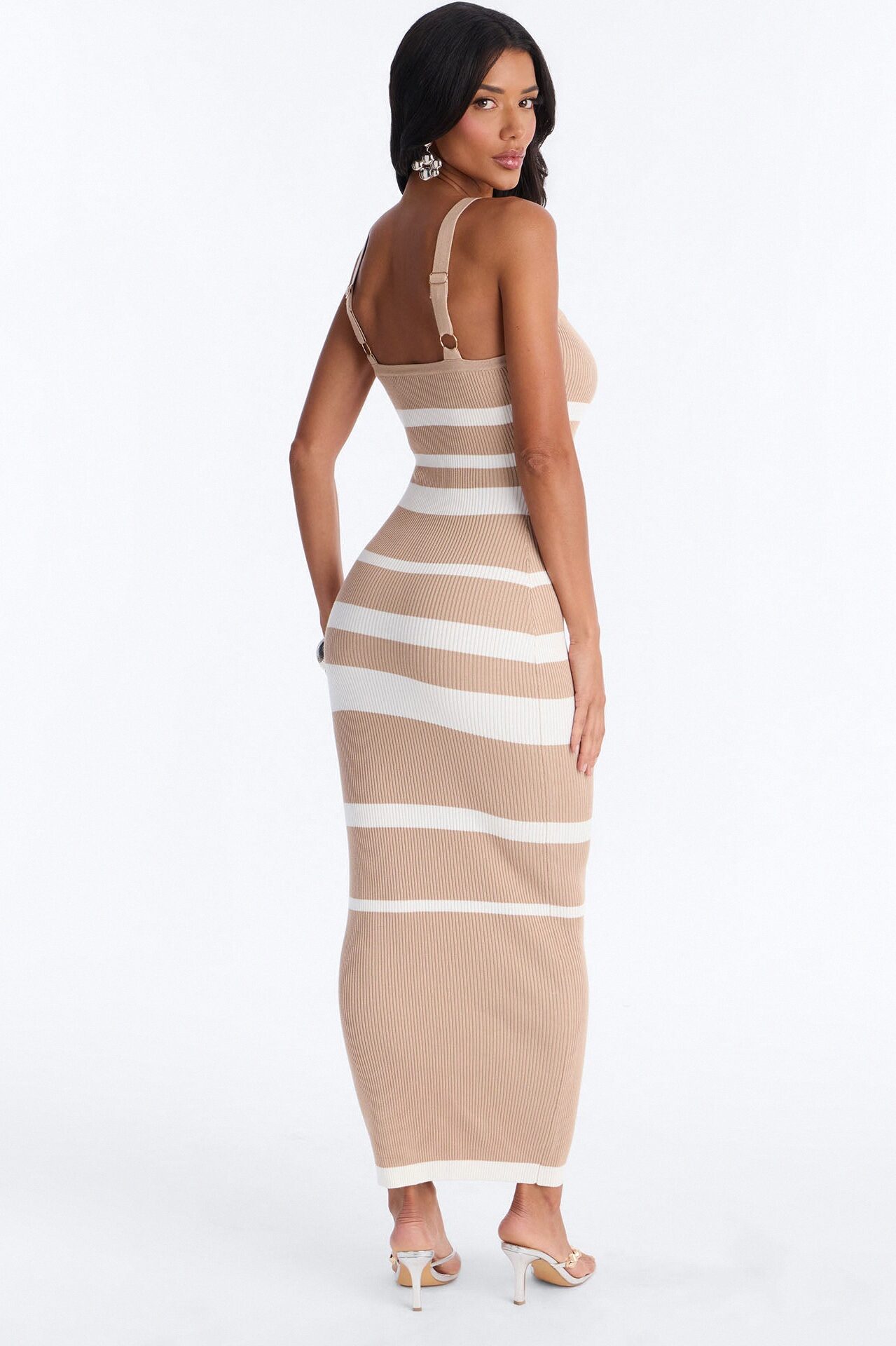 Cherry Pop Sweater Maxi Dress - Taupe