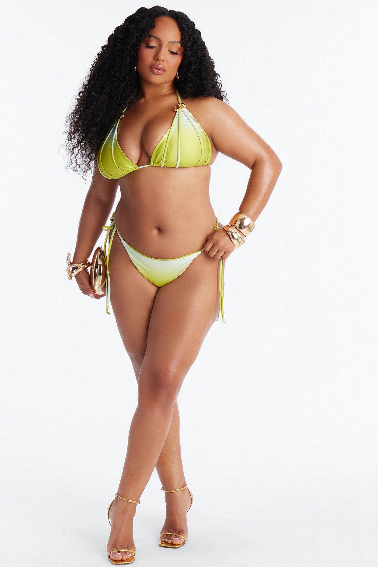 Devoted To You Ombre 2pc Bikini - Green/combo