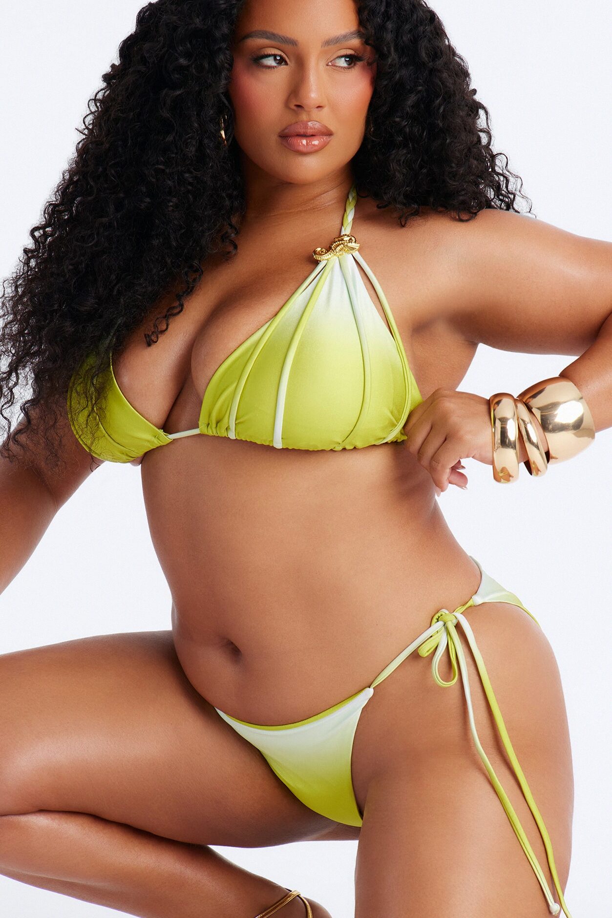 Devoted To You Ombre 2pc Bikini - Green/combo