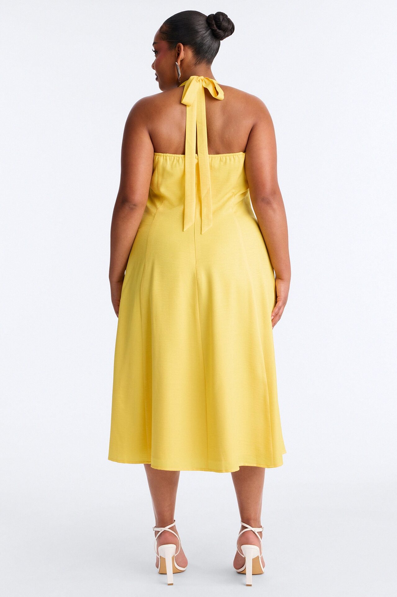 Christine Halter Midi Dress - Yellow