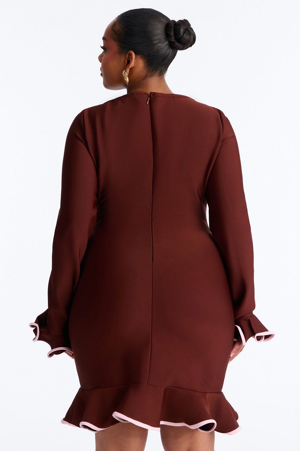 Maddie Bandage Mini Dress - Chocolate