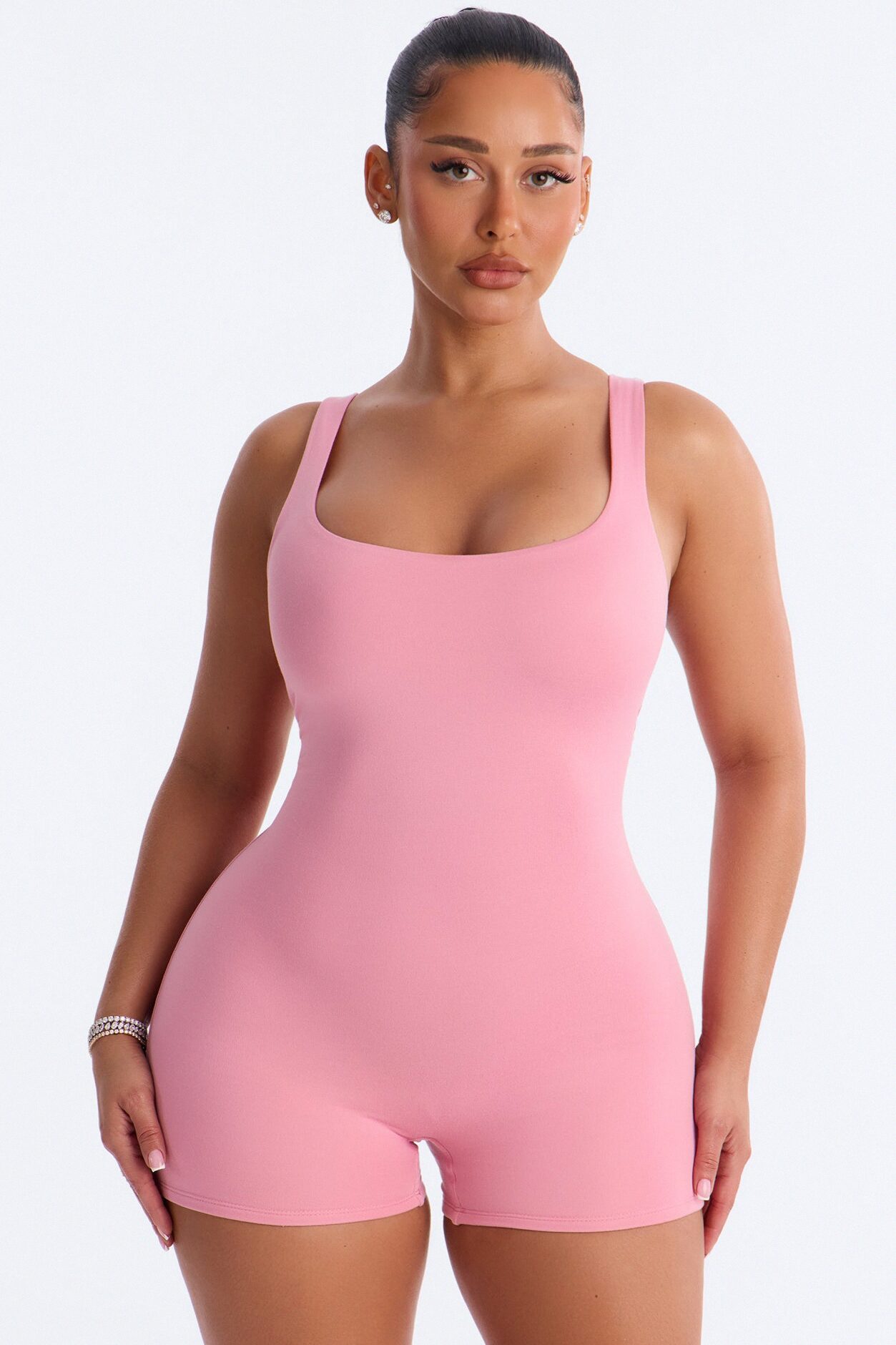 Full Form Double layer Romper - Pink