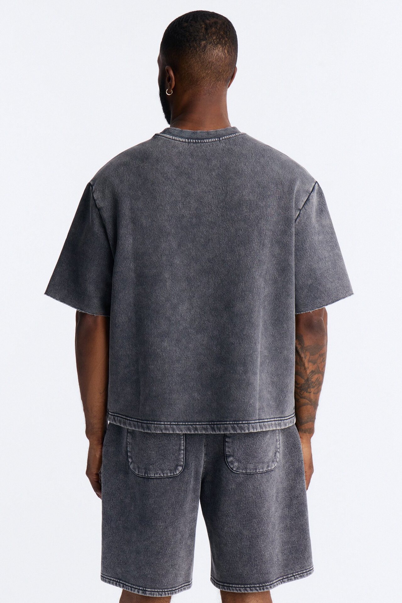 On The Go Washed Tee - Charcoal