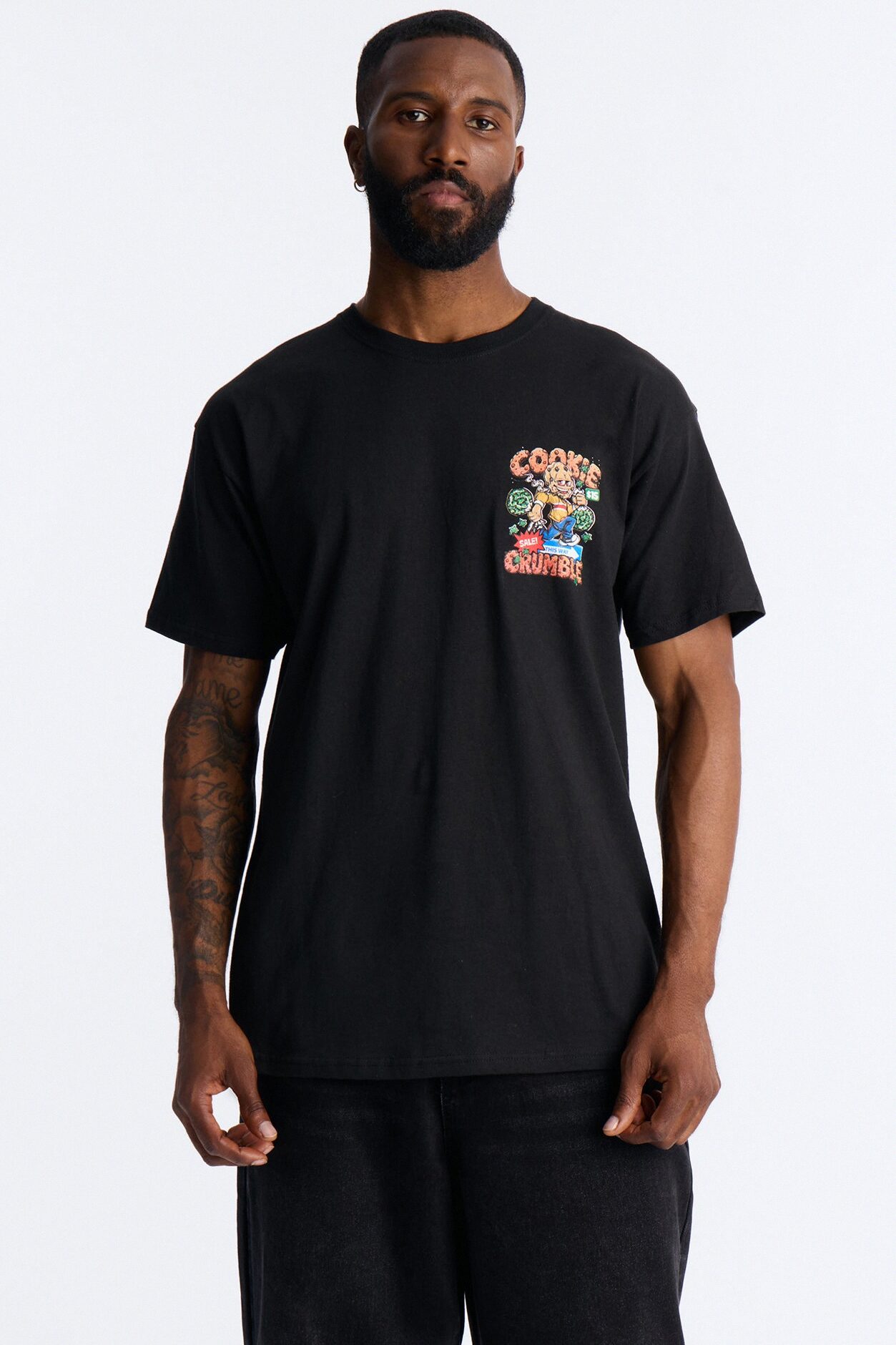 This Way Cookie Crumble Short Sleeve Tee - Black