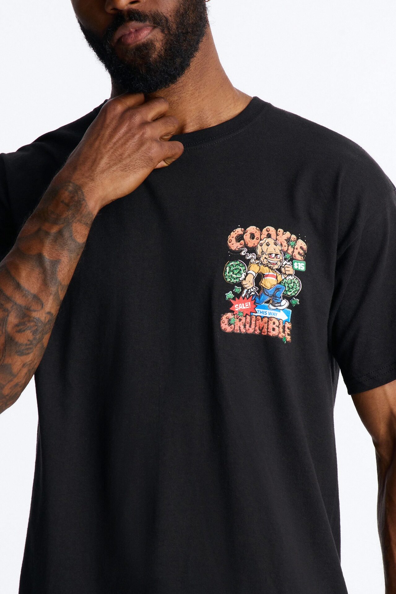 This Way Cookie Crumble Short Sleeve Tee - Black