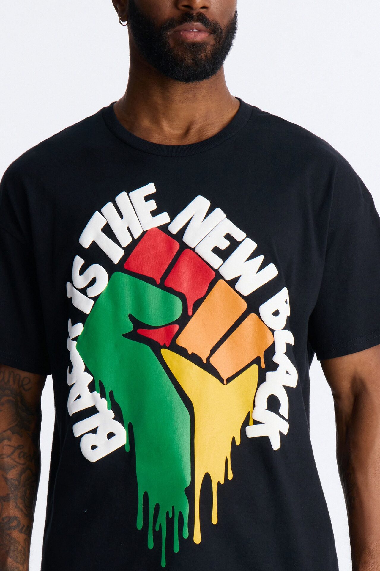 Black Is The New Black Oversized Short Sleeve Tee - Black