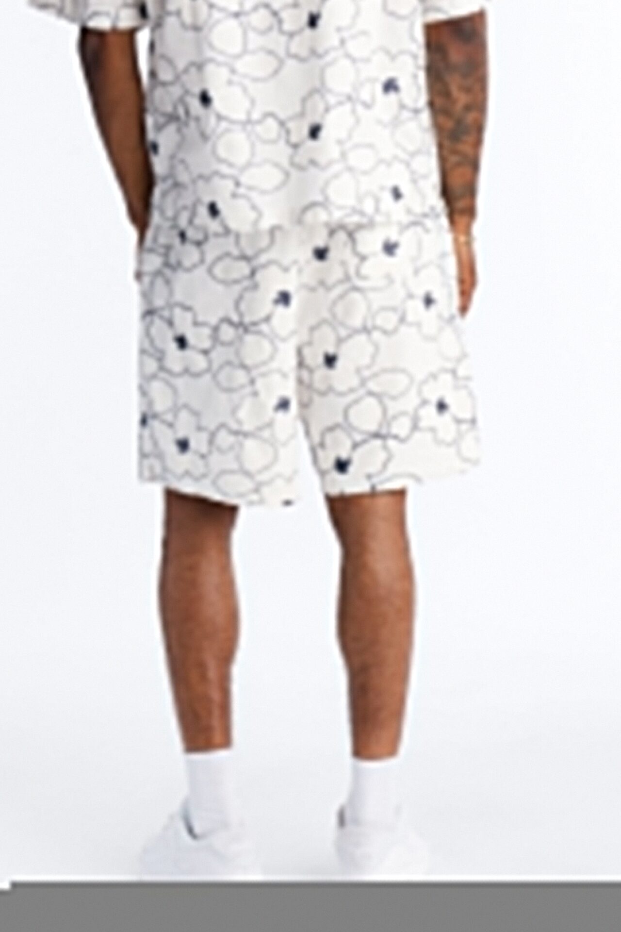 Relaxed Sand Blossom Short - White/combo