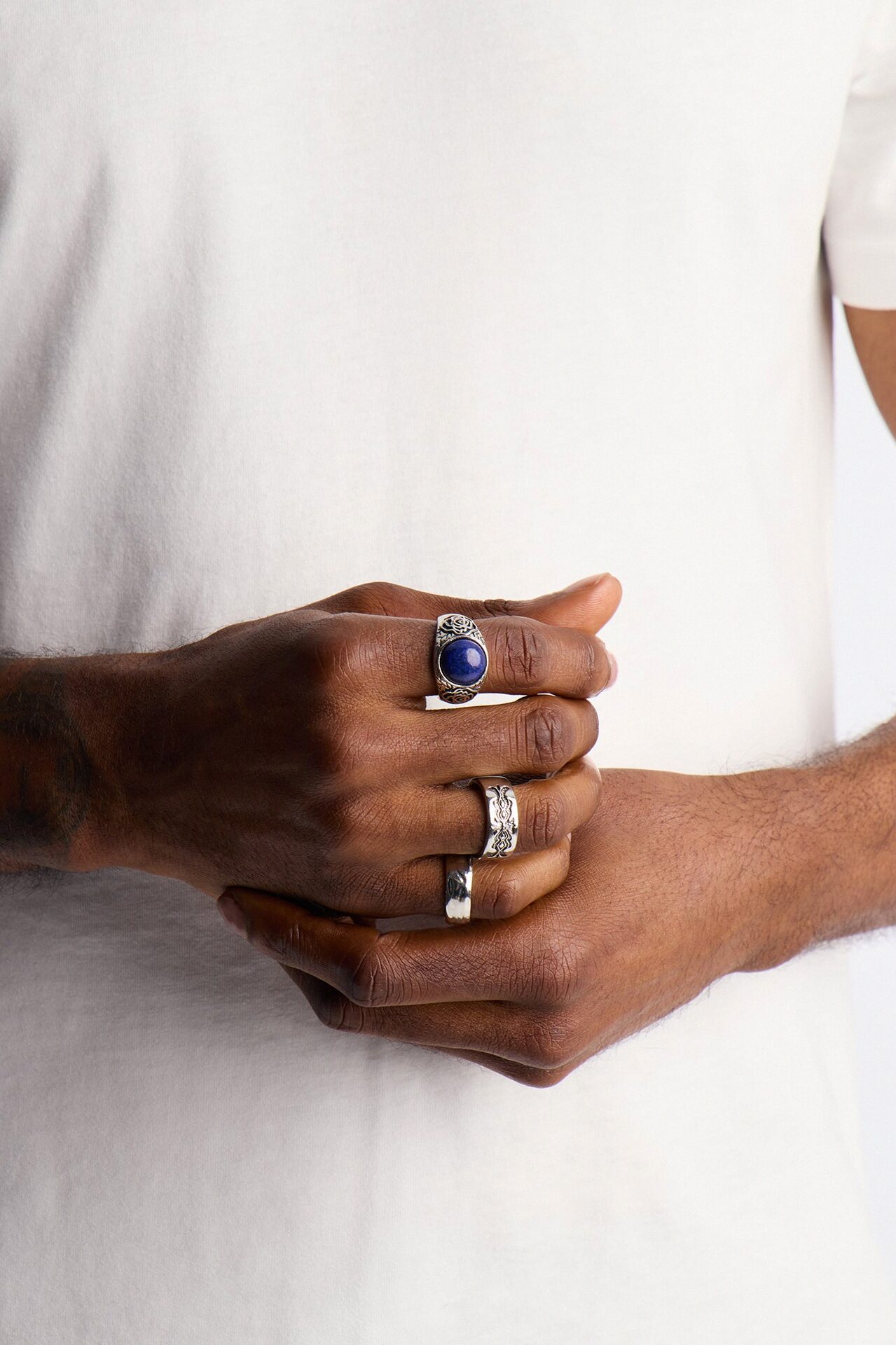 Wistful Night Multi Size Ring Set - Silver