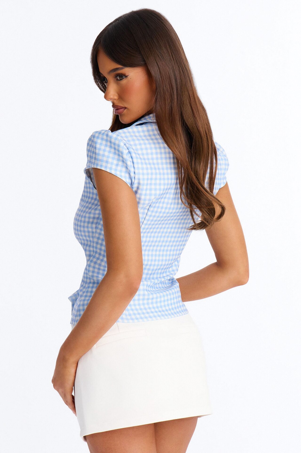 Retro Charm Plaid Shirt - Blue/combo