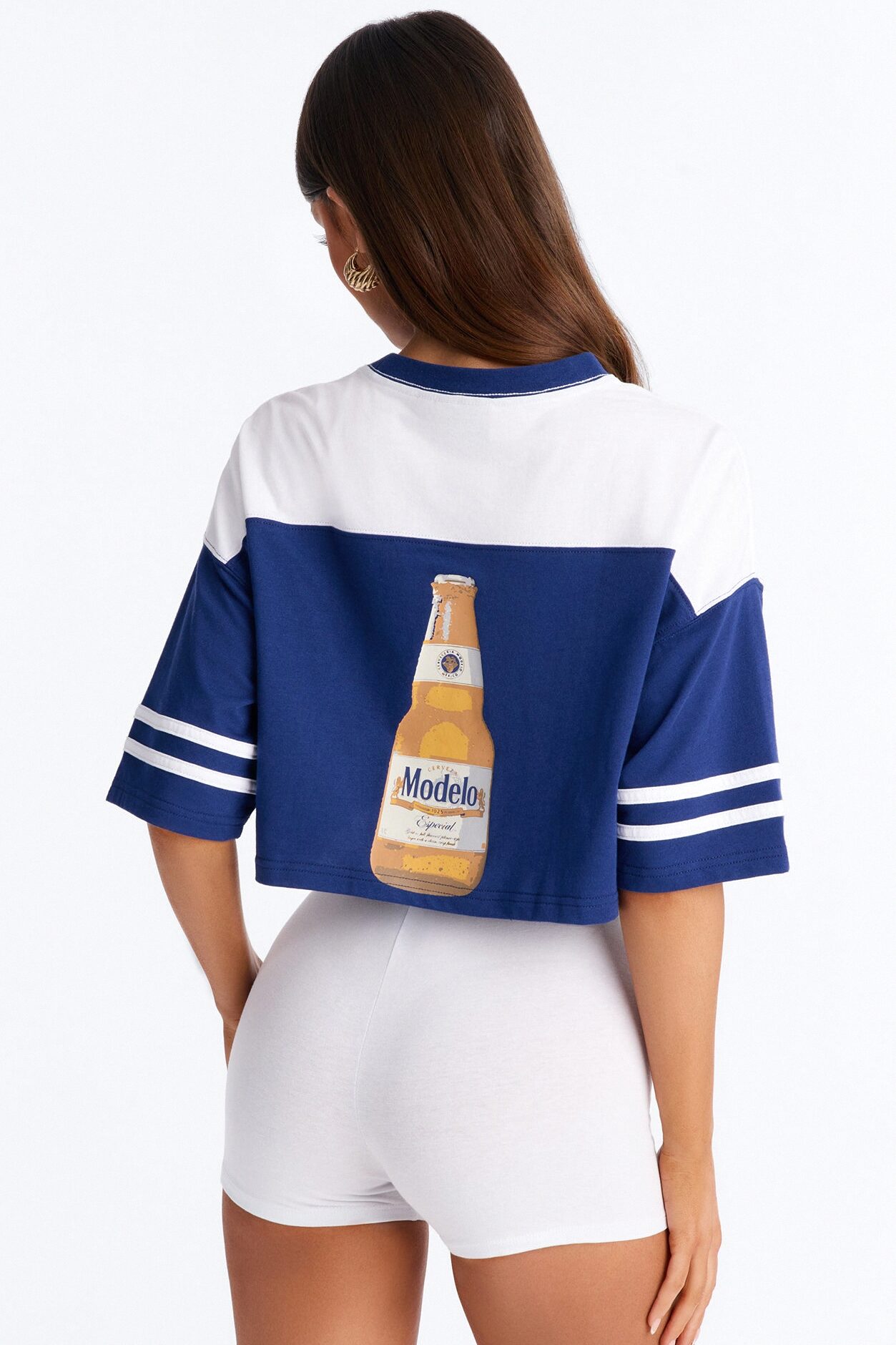 Modelo Collection Rhinestone Jersey - Navy
