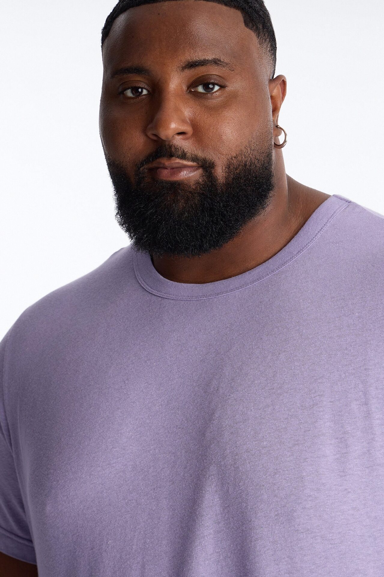 Bahamas Linen Crew Tee - Lavender