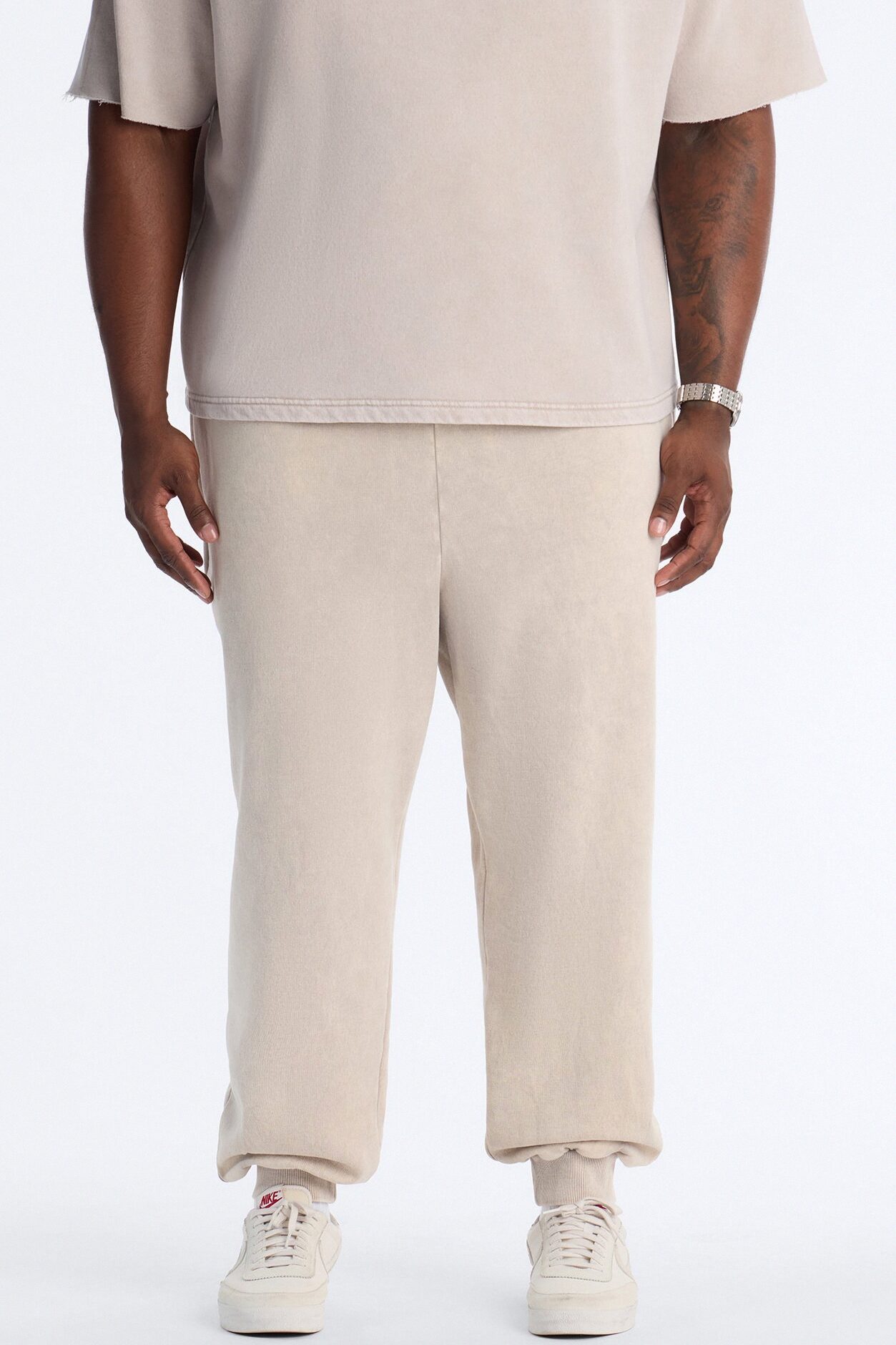 On The Go Washed Jogger - Taupe