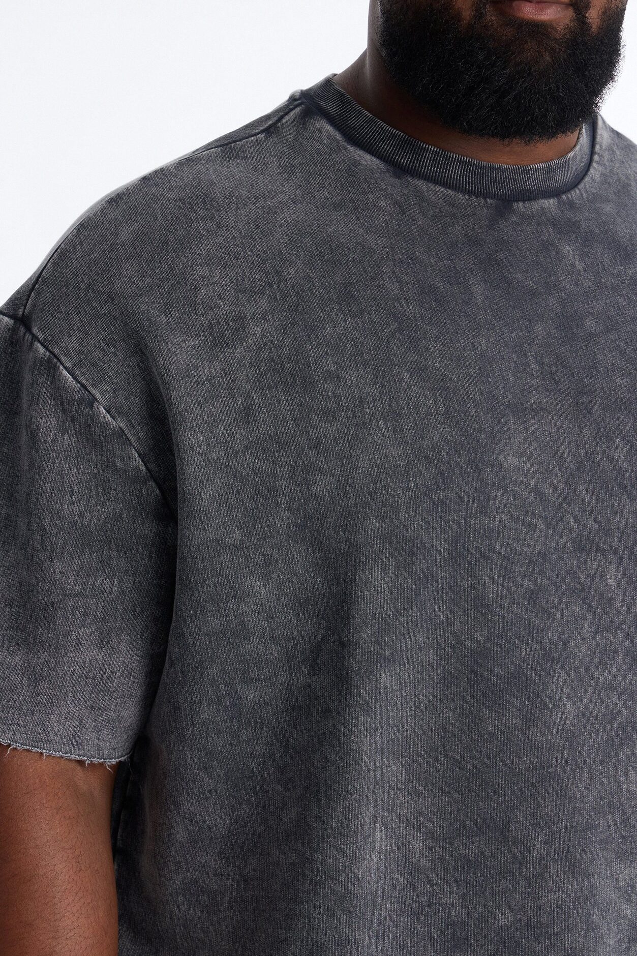 On The Go Washed Tee - Charcoal