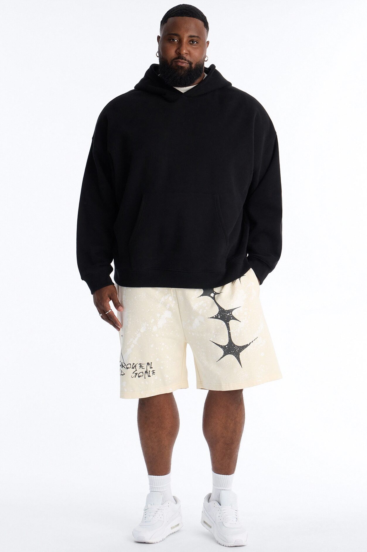 Broken And Gone Sweatshorts - Cream
