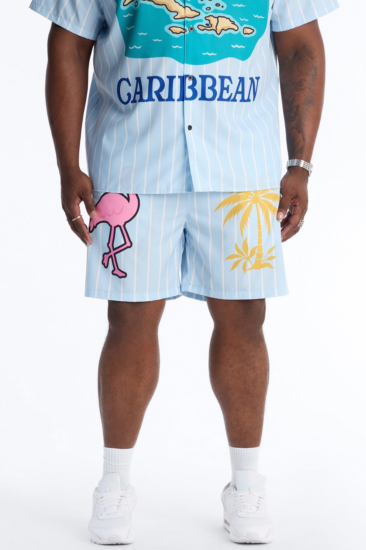 Relaxed Caribbean Vacay Short - Blue