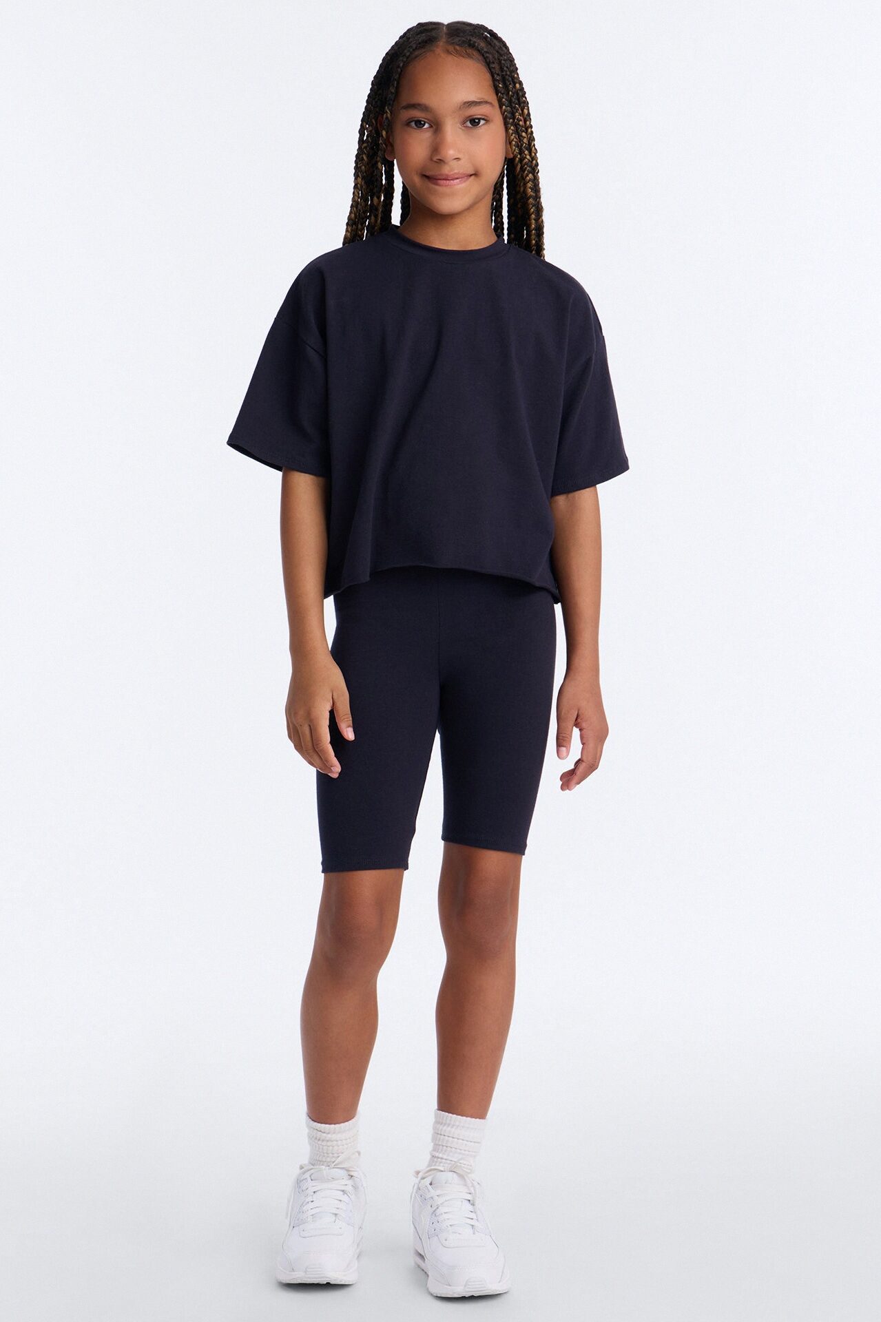 Mini My Go To Biker Short Set - Navy