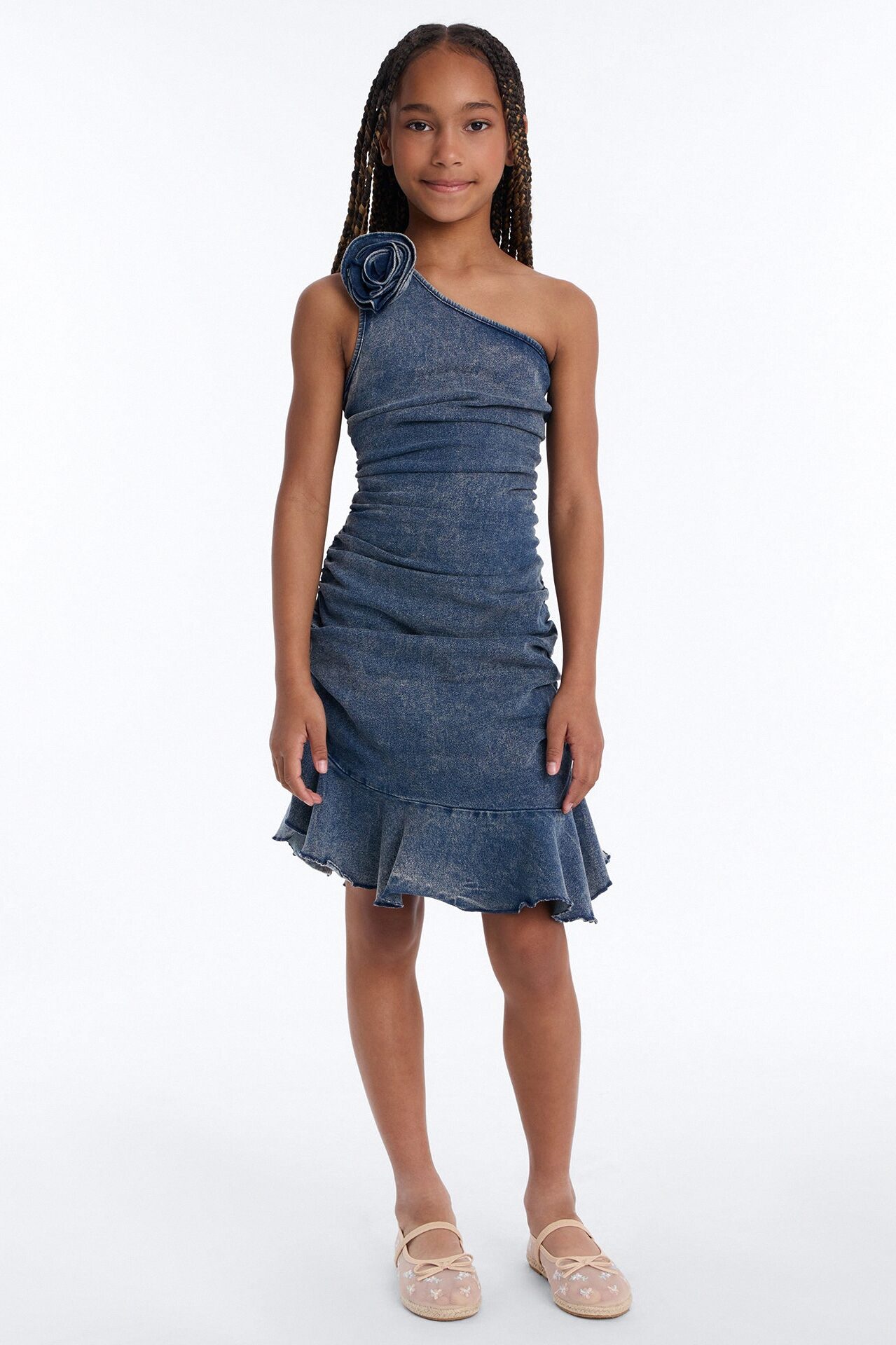 Mini Arianna Denim Dress - Dark Wash