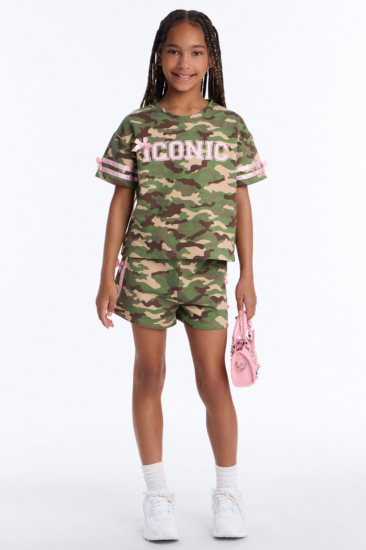 Mini I’m Iconic Short Set - Camouflage