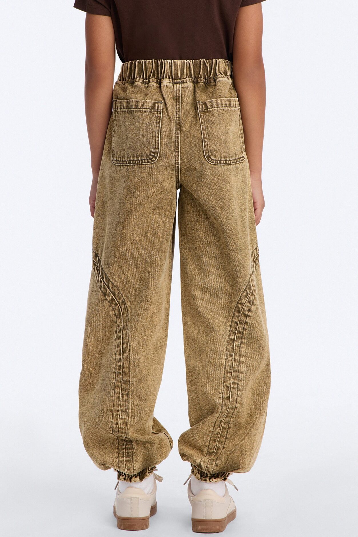 Mini Alicia Washed Jogger Twill Pant - Olive