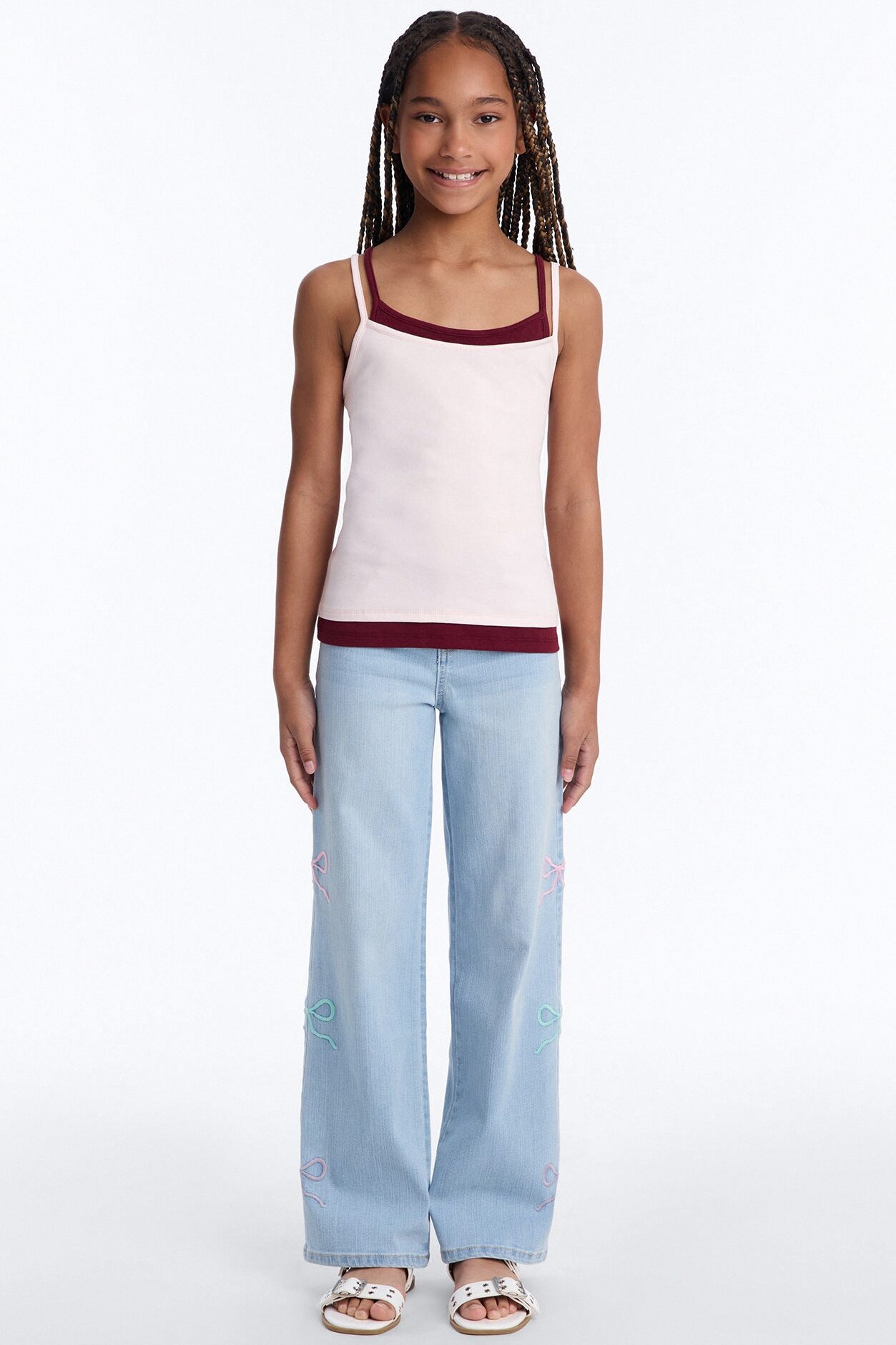 Mini Positively Pretty Wide Leg Jeans - Light Wash