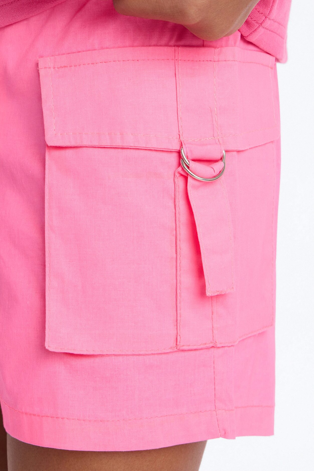 Mini Ezra Poplin Shorts - Pink