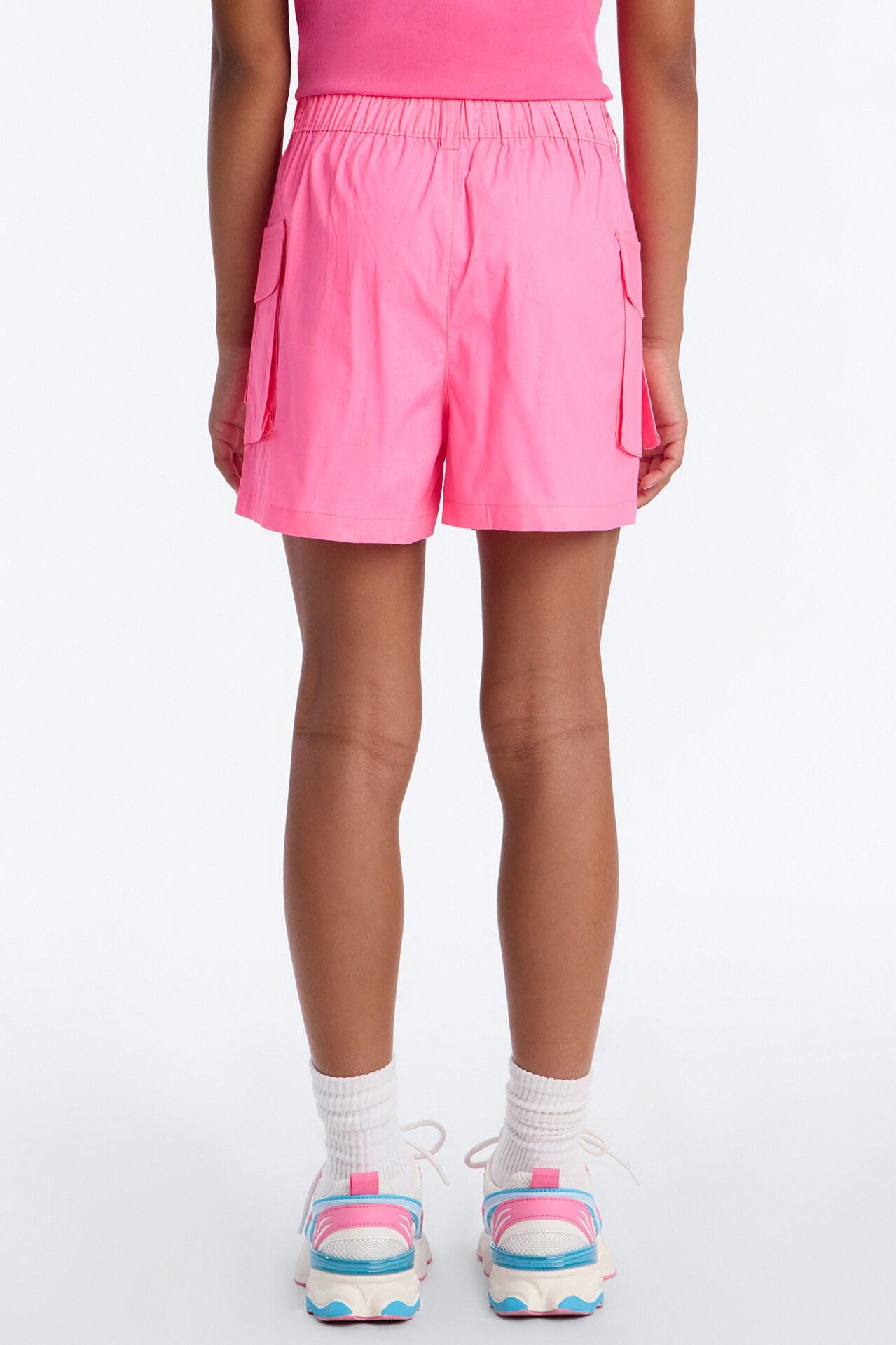 Mini Ezra Poplin Shorts - Pink