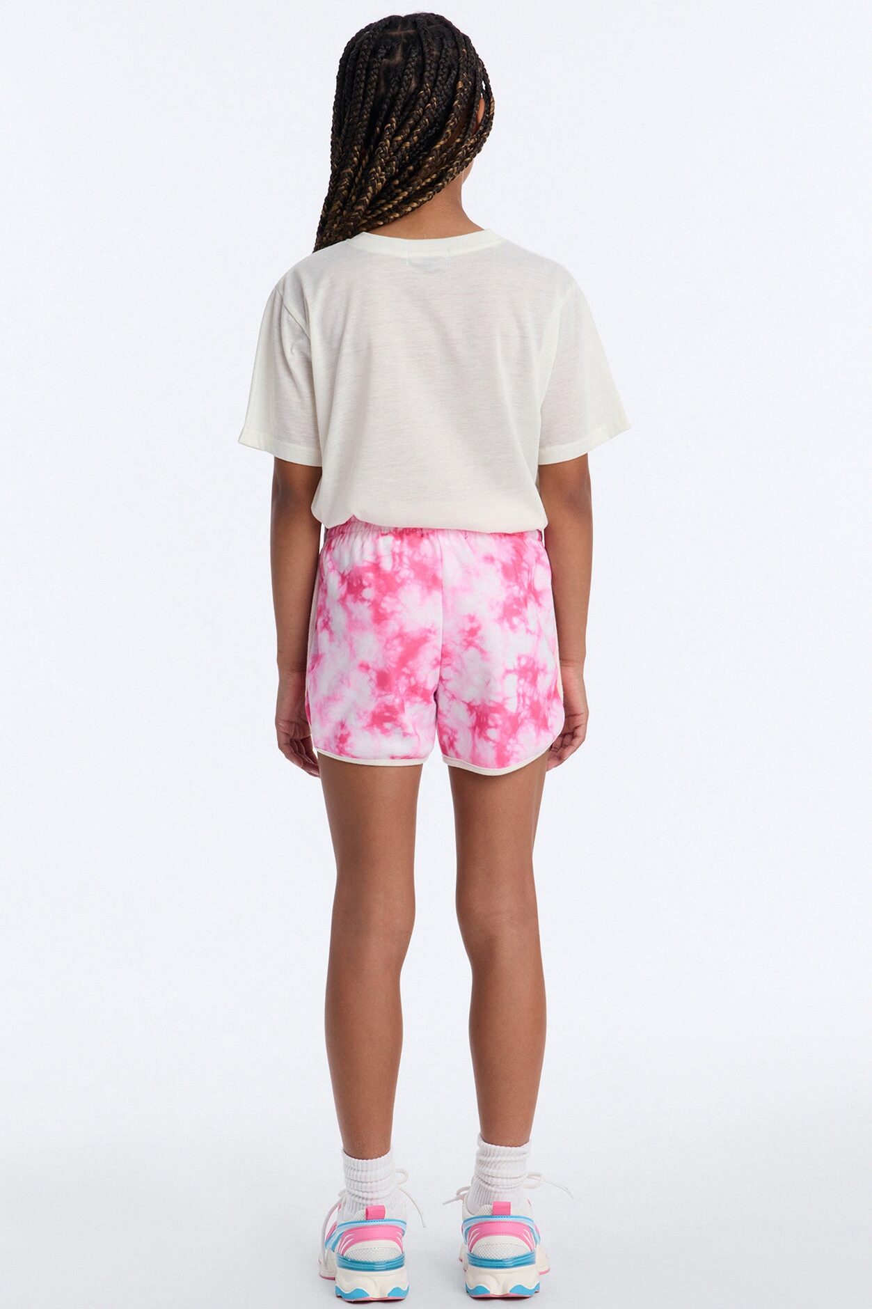 Mini Good Vibes Or Else Short Set - Cream/combo