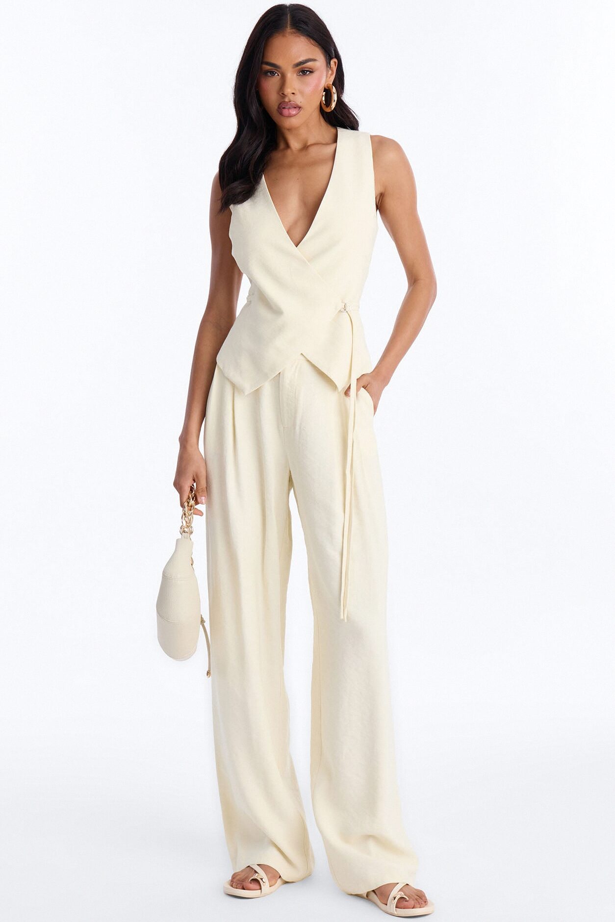 Minimal Moment Pant Set - Yellow