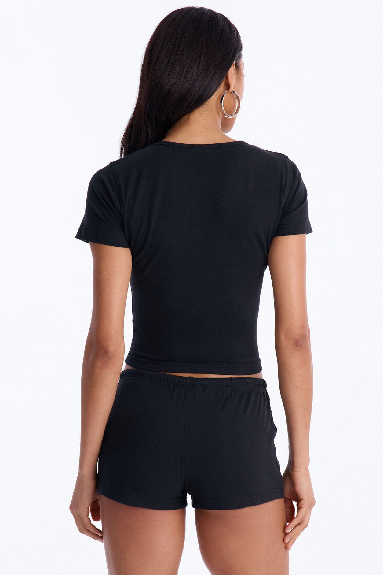 NYC Brooklyn Micro Short Set - Black
