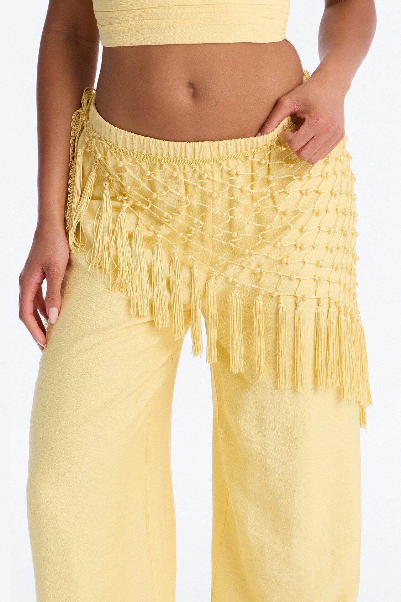 Isabelle 3 Piece Pant Set - Yellow